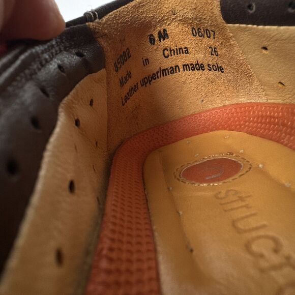 Clarks Unstructured Womens Rosily Brown‎ Leather Slip On Shoes Size 6 M Comfort - Picture 4 of 10